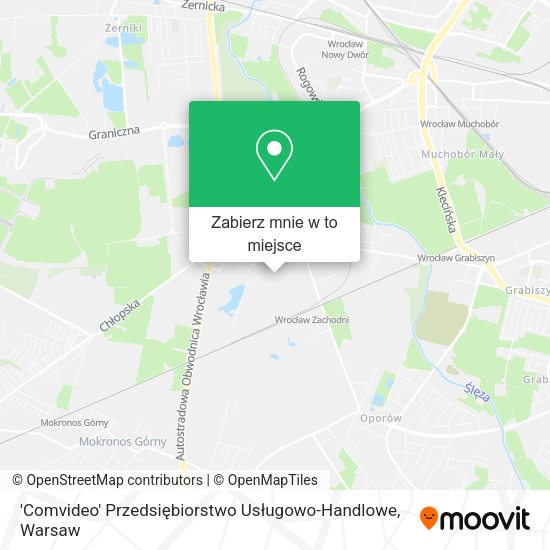 Mapa 'Comvideo' Przedsiębiorstwo Usługowo-Handlowe