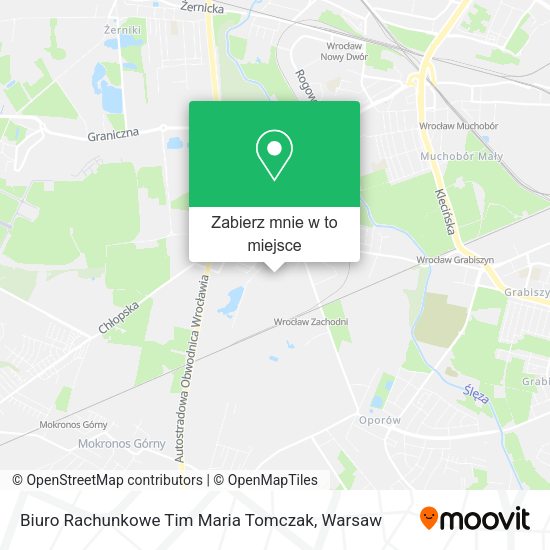 Mapa Biuro Rachunkowe Tim Maria Tomczak