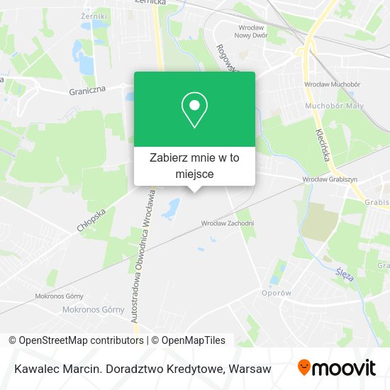 Mapa Kawalec Marcin. Doradztwo Kredytowe