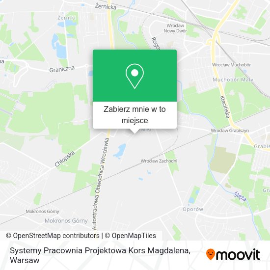 Mapa Systemy Pracownia Projektowa Kors Magdalena