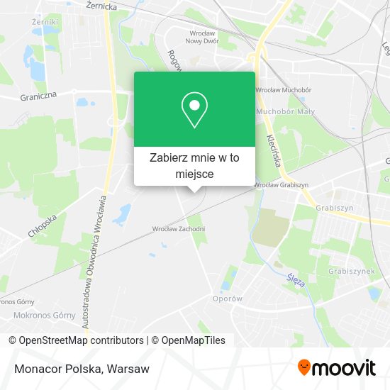 Mapa Monacor Polska