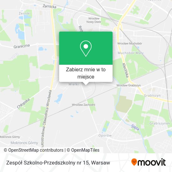 Mapa Zespół Szkolno-Przedszkolny nr 15