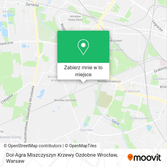 Mapa Dol-Agra Miszczyszyn Krzewy Ozdobne Wrocław