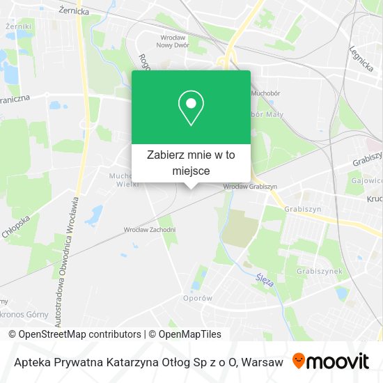 Mapa Apteka Prywatna Katarzyna Otłog Sp z o O