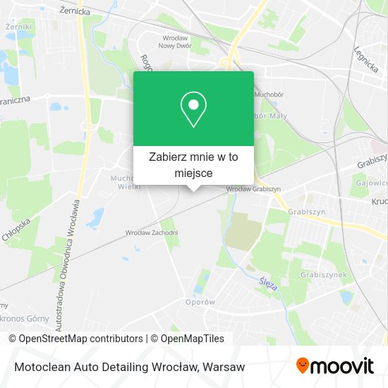 Mapa Motoclean Auto Detailing Wrocław