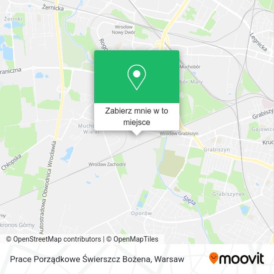 Mapa Prace Porządkowe Świerszcz Bożena