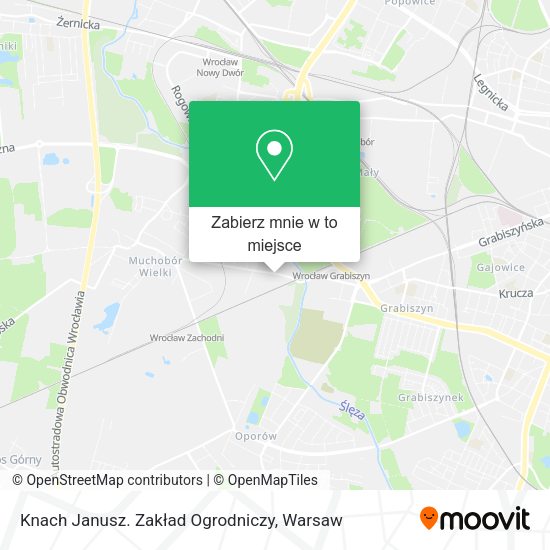 Mapa Knach Janusz. Zakład Ogrodniczy