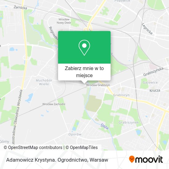 Mapa Adamowicz Krystyna. Ogrodnictwo