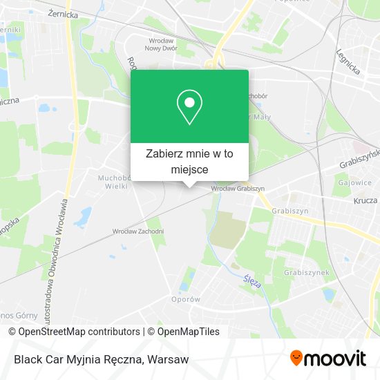 Mapa Black Car Myjnia Ręczna