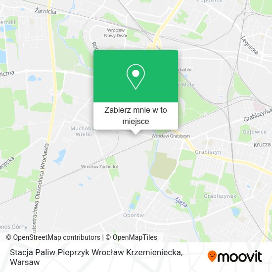 Mapa Stacja Paliw Pieprzyk Wrocław Krzemieniecka