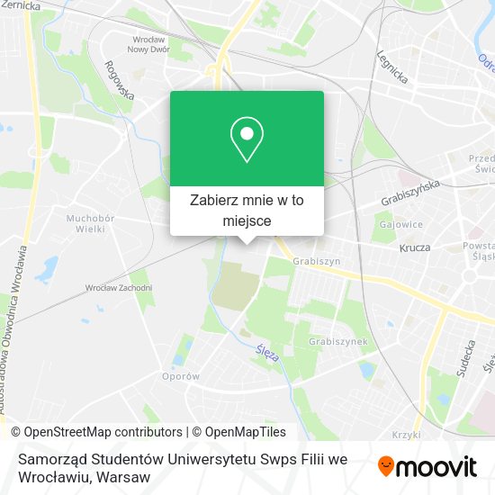 Mapa Samorząd Studentów Uniwersytetu Swps Filii we Wrocławiu