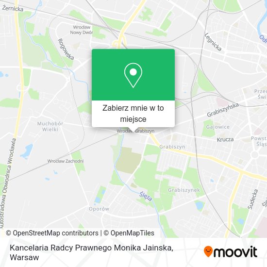 Mapa Kancelaria Radcy Prawnego Monika Jainska