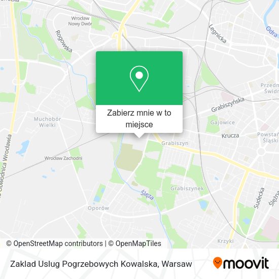 Mapa Zaklad Uslug Pogrzebowych Kowalska