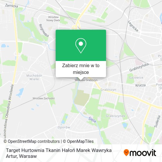 Mapa Target Hurtownia Tkanin Hałoń Marek Wawryka Artur