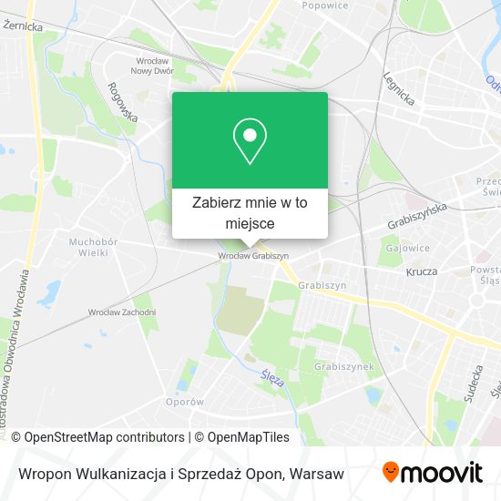 Mapa Wropon Wulkanizacja i Sprzedaż Opon