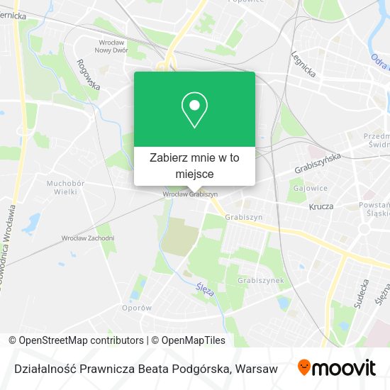 Mapa Działalność Prawnicza Beata Podgórska