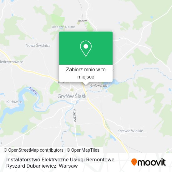 Mapa Instalatorstwo Elektryczne Usługi Remontowe Ryszard Dubaniewicz