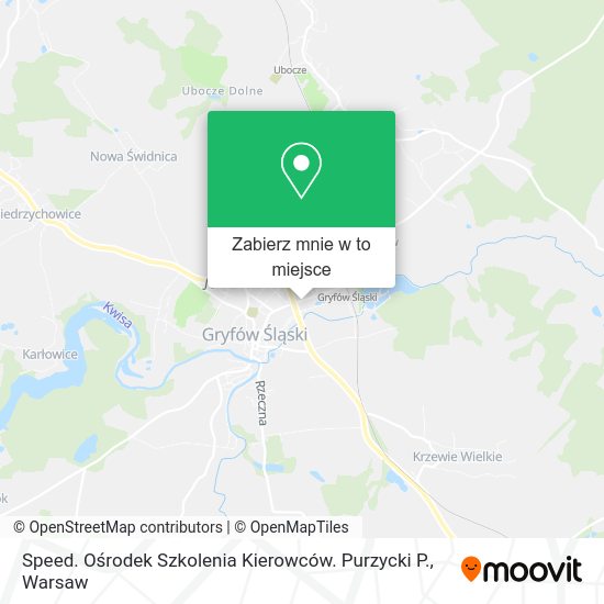 Mapa Speed. Ośrodek Szkolenia Kierowców. Purzycki P.