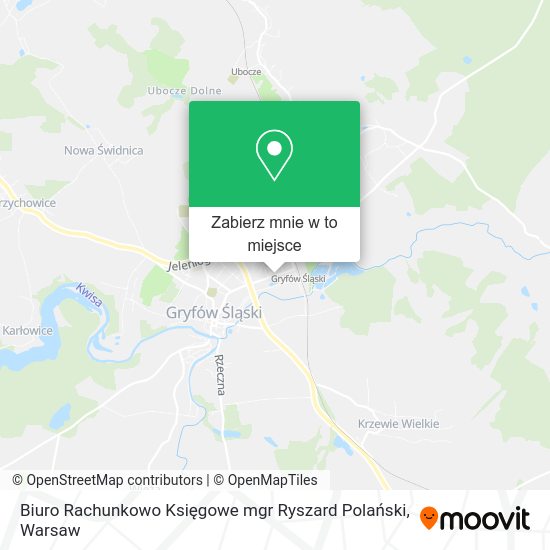 Mapa Biuro Rachunkowo Księgowe mgr Ryszard Polański