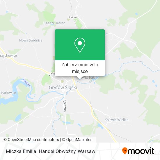 Mapa Miczka Emilia. Handel Obwoźny