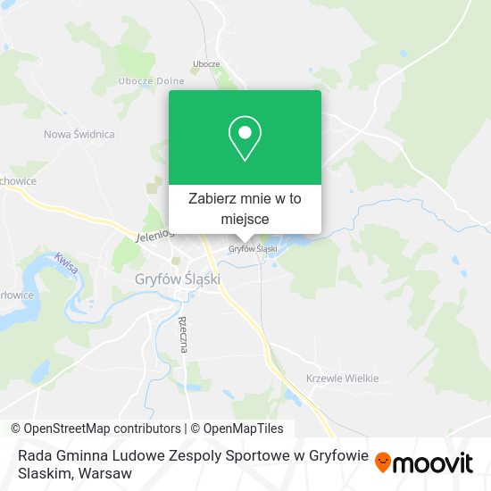 Mapa Rada Gminna Ludowe Zespoly Sportowe w Gryfowie Slaskim