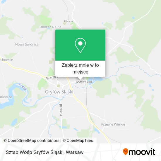 Mapa Sztab Wośp Gryfów Śląski