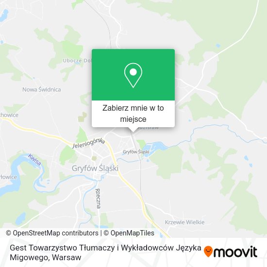 Mapa Gest Towarzystwo Tłumaczy i Wykładowców Języka Migowego