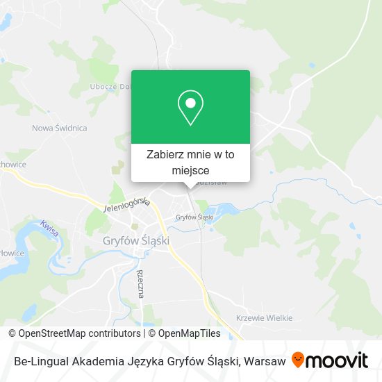 Mapa Be-Lingual Akademia Języka Gryfów Śląski