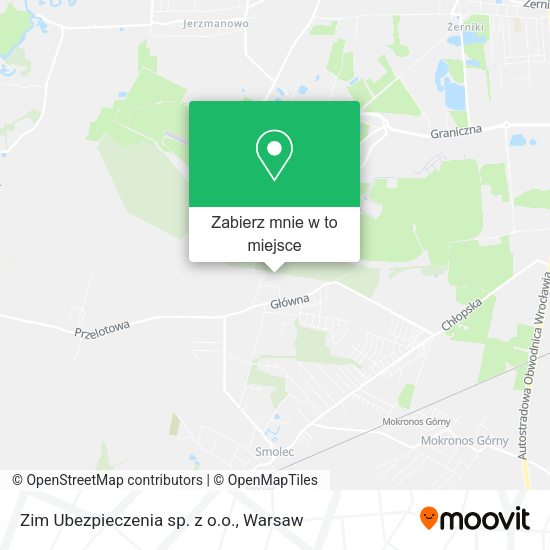 Mapa Zim Ubezpieczenia sp. z o.o.