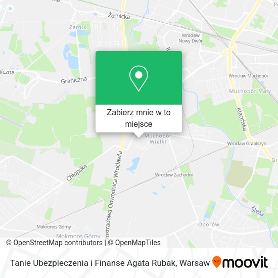 Mapa Tanie Ubezpieczenia i Finanse Agata Rubak