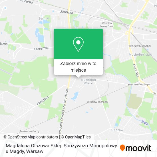 Mapa Magdalena Olszowa Sklep Spożywczo Monopolowy u Magdy