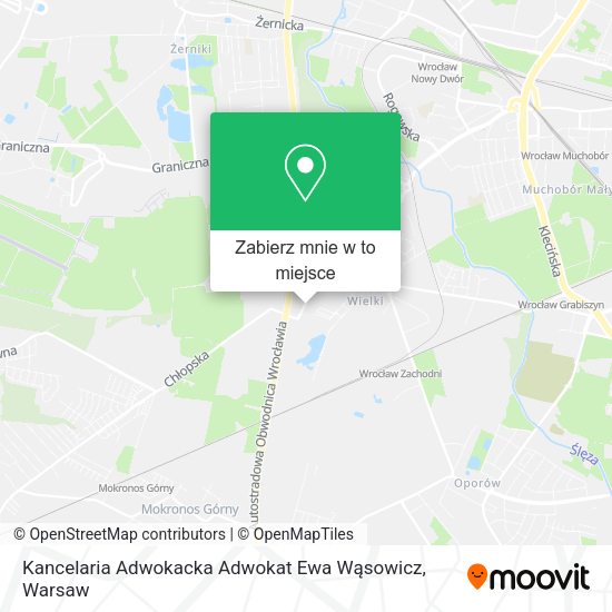 Mapa Kancelaria Adwokacka Adwokat Ewa Wąsowicz