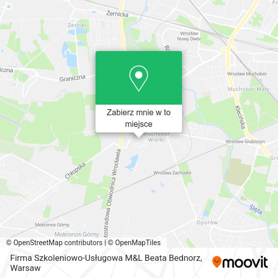 Mapa Firma Szkoleniowo-Usługowa M&L Beata Bednorz