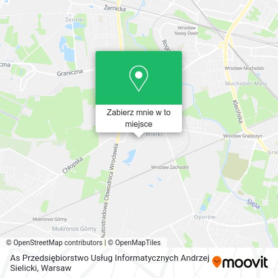 Mapa As Przedsiębiorstwo Usług Informatycznych Andrzej Sielicki