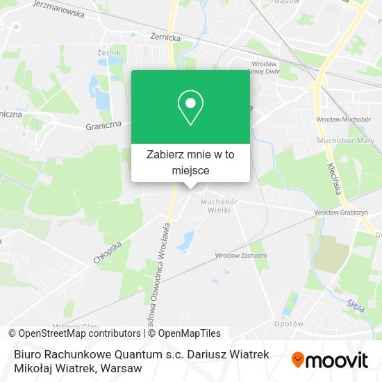 Mapa Biuro Rachunkowe Quantum s.c. Dariusz Wiatrek Mikołaj Wiatrek