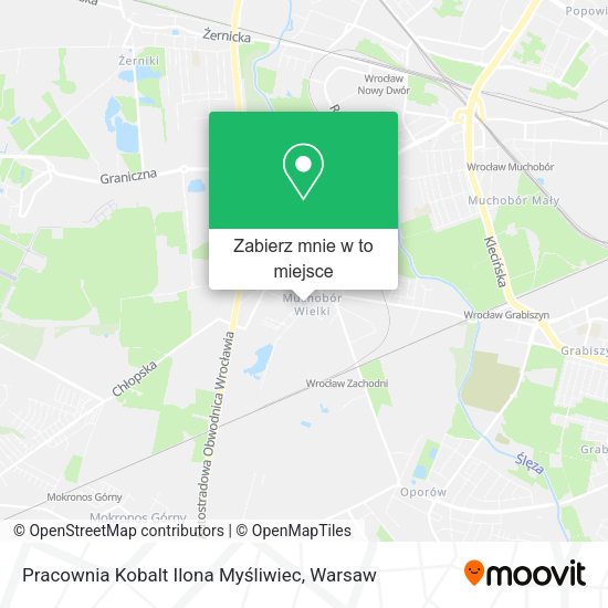 Mapa Pracownia Kobalt Ilona Myśliwiec