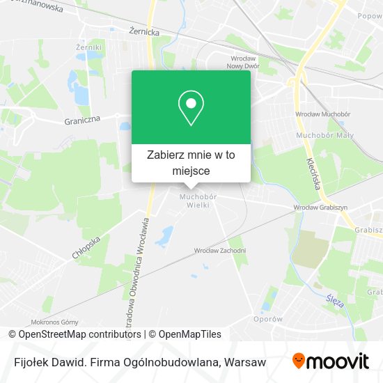 Mapa Fijołek Dawid. Firma Ogólnobudowlana