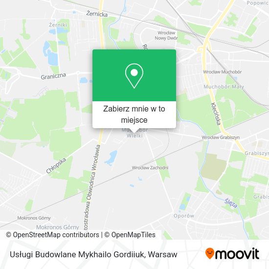 Mapa Usługi Budowlane Mykhailo Gordiiuk