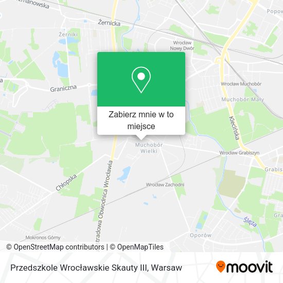 Mapa Przedszkole Wrocławskie Skauty III