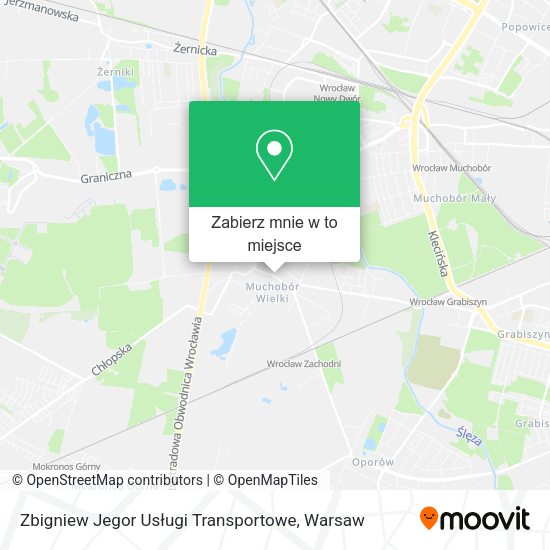 Mapa Zbigniew Jegor Usługi Transportowe