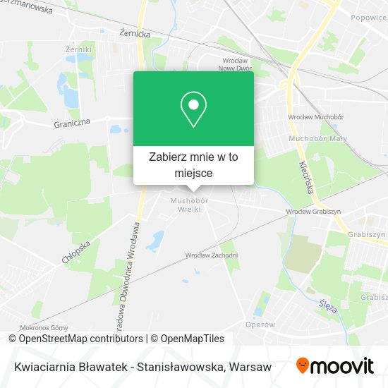 Mapa Kwiaciarnia Bławatek - Stanisławowska