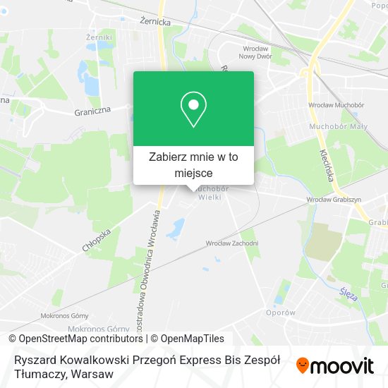 Mapa Ryszard Kowalkowski Przegoń Express Bis Zespół Tłumaczy