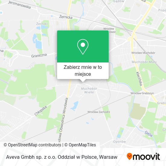 Mapa Aveva Gmbh sp. z o.o. Oddział w Polsce