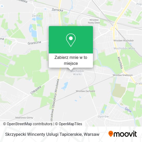 Mapa Skrzypecki Wincenty Usługi Tapicerskie