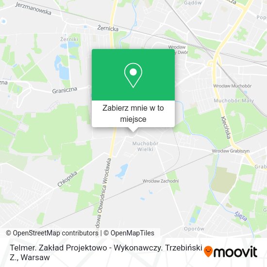 Mapa Telmer. Zakład Projektowo - Wykonawczy. Trzebiński Z.