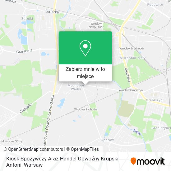 Mapa Kiosk Spożywczy Araz Handel Obwoźny Krupski Antoni