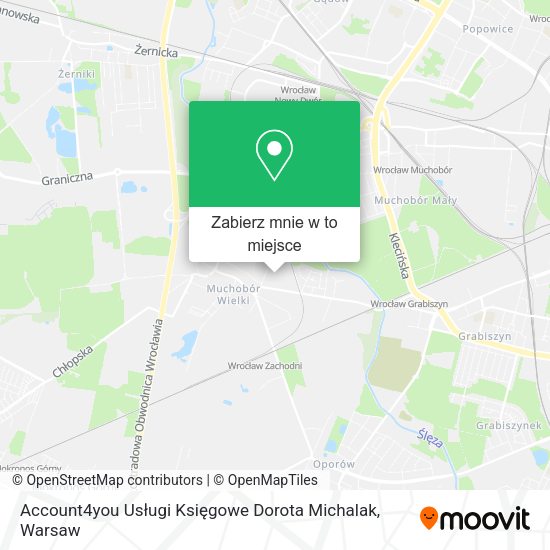 Mapa Account4you Usługi Księgowe Dorota Michalak