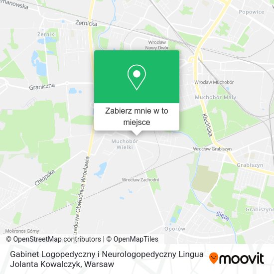 Mapa Gabinet Logopedyczny i Neurologopedyczny Lingua Jolanta Kowalczyk