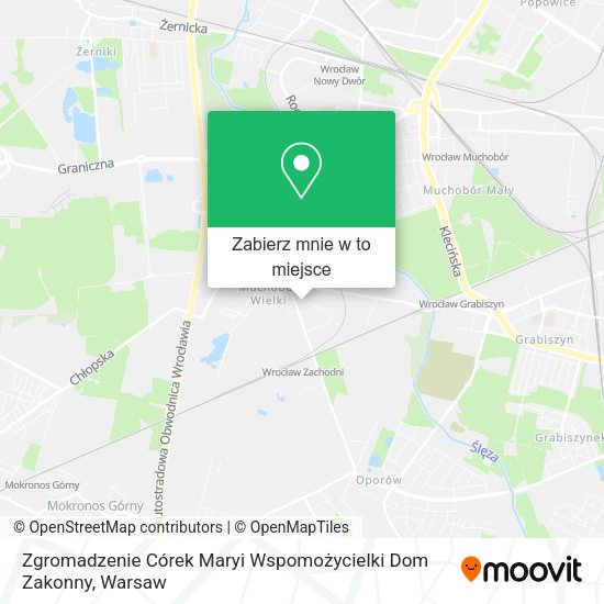 Mapa Zgromadzenie Córek Maryi Wspomożycielki Dom Zakonny