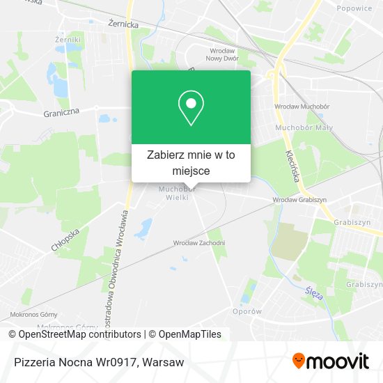 Mapa Pizzeria Nocna Wr0917